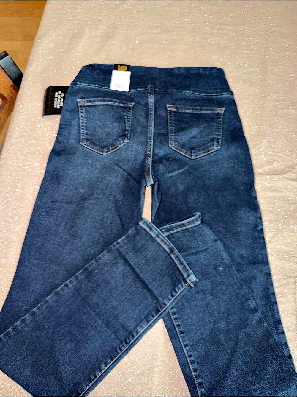 Lee Sculpting Slim Fit Slim Leg Pull-On Jean Jeans Blue Size 4 NWT
